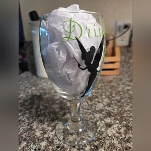 Tinker Bell Drinker Bell Glass